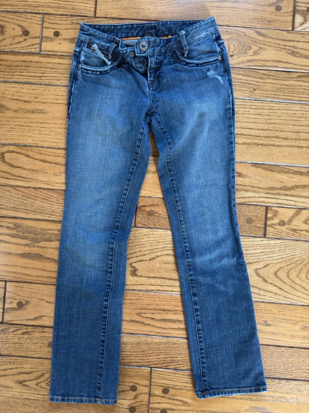 Armani Exchange Women's Dark Blue Straight-Leg Jeans